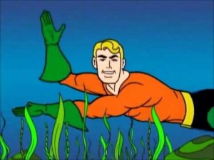 Hi kids!  Just your friendly neighborhood Aquaman here with today's tidbit on the benefits of living under water.  Living under water is AWESOME cause when you gotta pee, you just let it go.  No need for urinals or toilets down here, kids!  Ahhh!  I just went right now.  Boy, do I feel better.  Bye now.  